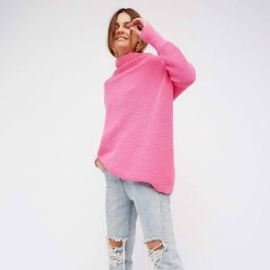 Free People Ottoman Slouchy Tunic in Jilly Pink